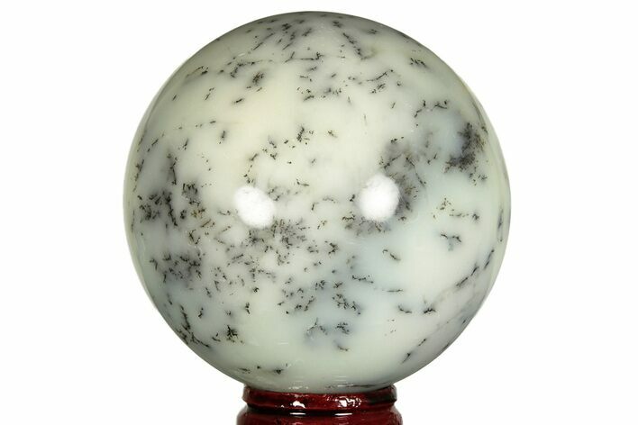 Polished Dendritic Agate Sphere - Madagascar #218899